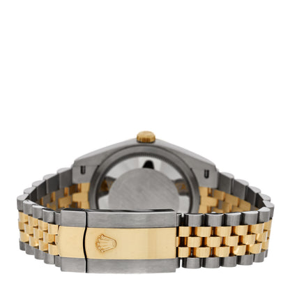 Rolex Stainless Steel 18K Yellow Gold 36mm Oyster Perpetual Datejust Watch Golden Palm 126233 3 of 5