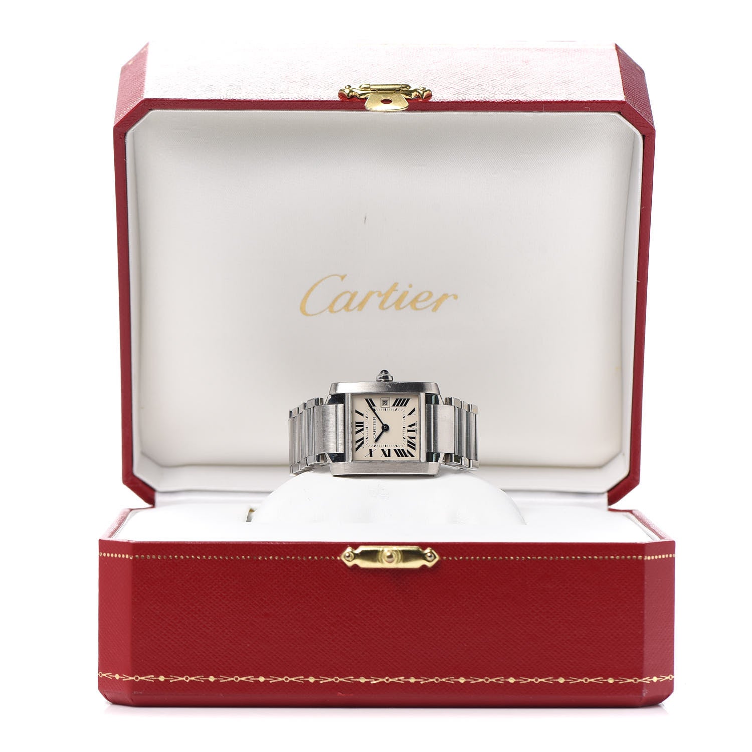 Cartier Stainless Steel 25mm Tank Francaise Quartz Watch 6 of 6