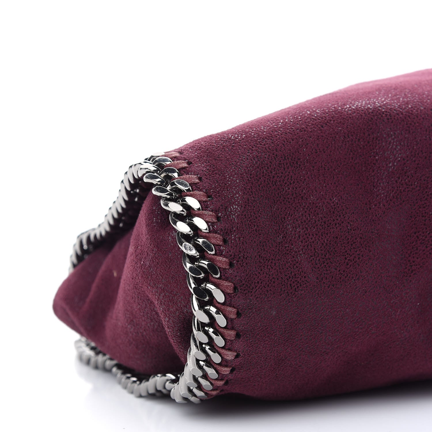Stella McCartney Shaggy Deer Mini Falabella Fold Over Tote Plum 8 of 9
