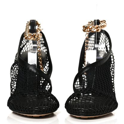 Bottega Veneta Mesh Nappa Chunky Chain Sandals 37 Black 2 of 11