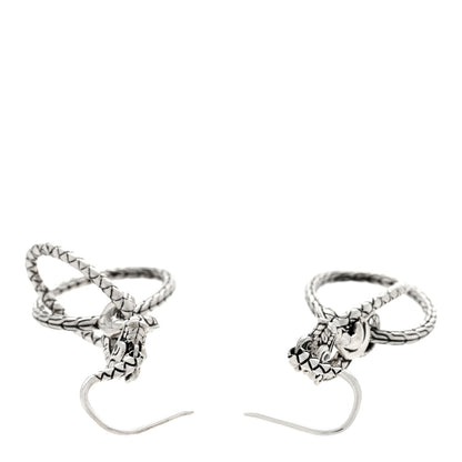 John Hardy Sterling Silver Blue Sapphire Legends Naga Dragon Interlocking Drop Earrings 3 of 4