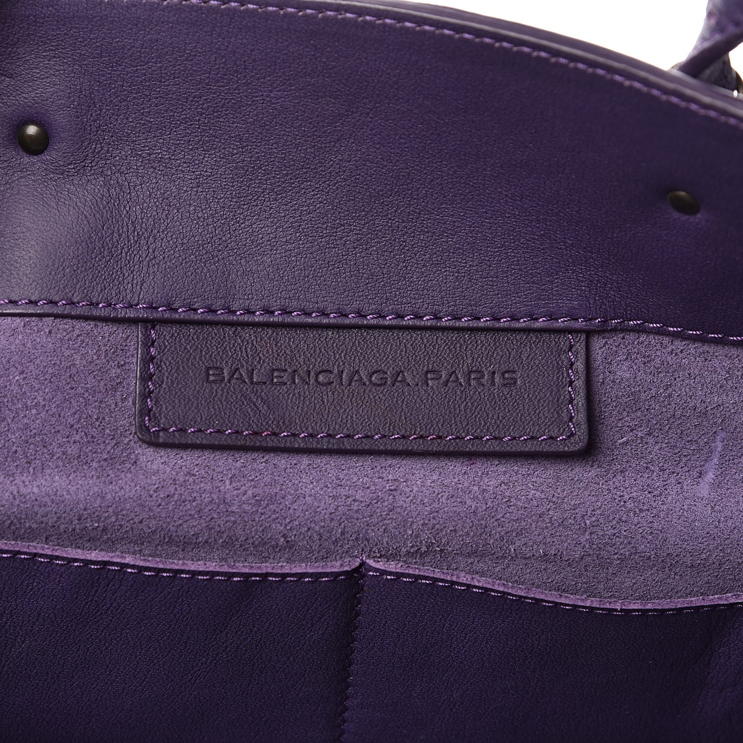 Balenciaga Veau Mini Papier Tote Purple 6 of 11