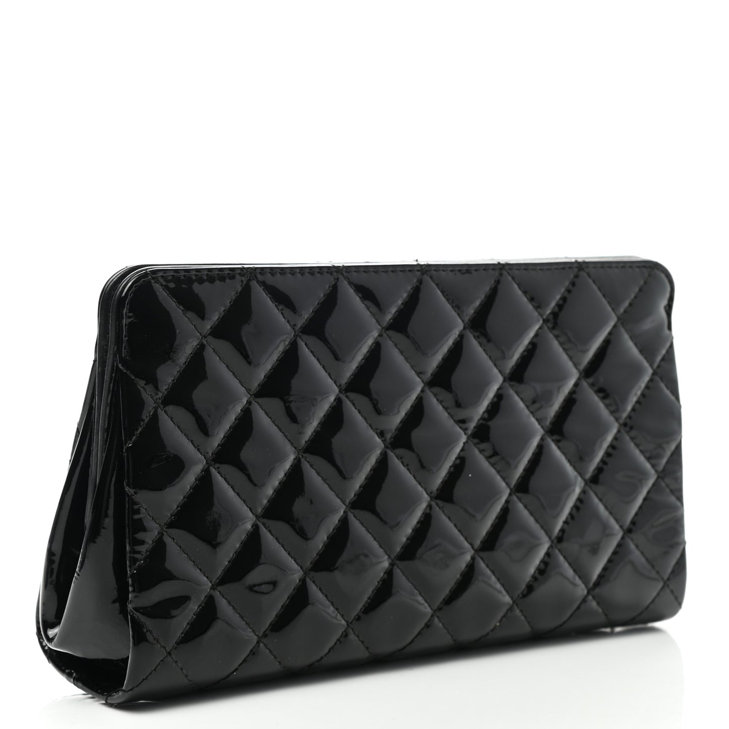 Patent CC Quilted Timeless Clutch Black