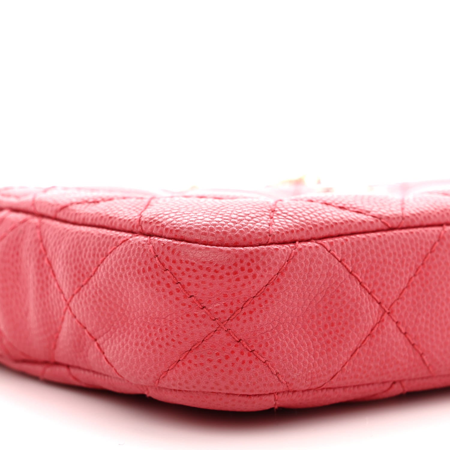 Chanel Caviar Quilted Small Clutch With Chain Pink 12 of 17