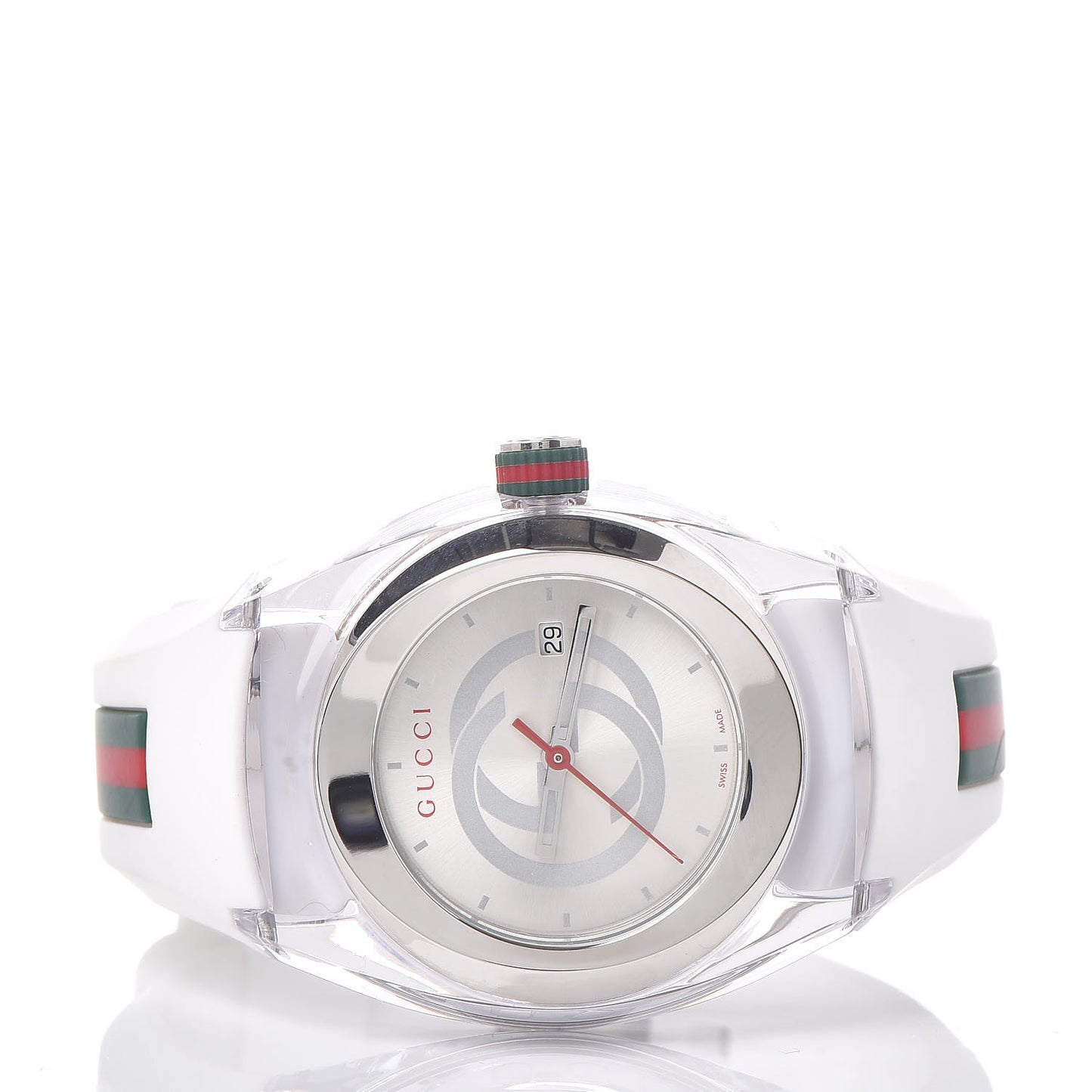 Stainless Steel Rubber 36mm Sync Web Quartz Watch