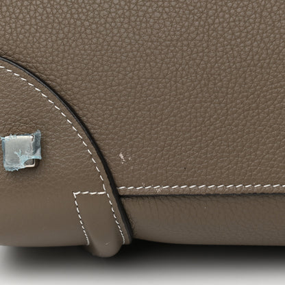 Celine Drummed Calfskin Mini Luggage Bag Souris 11 of 11