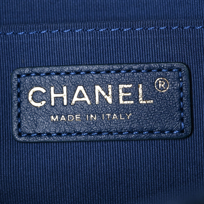 Chanel Denim Quilted Double You Backpack Blue Golden 6 of 10