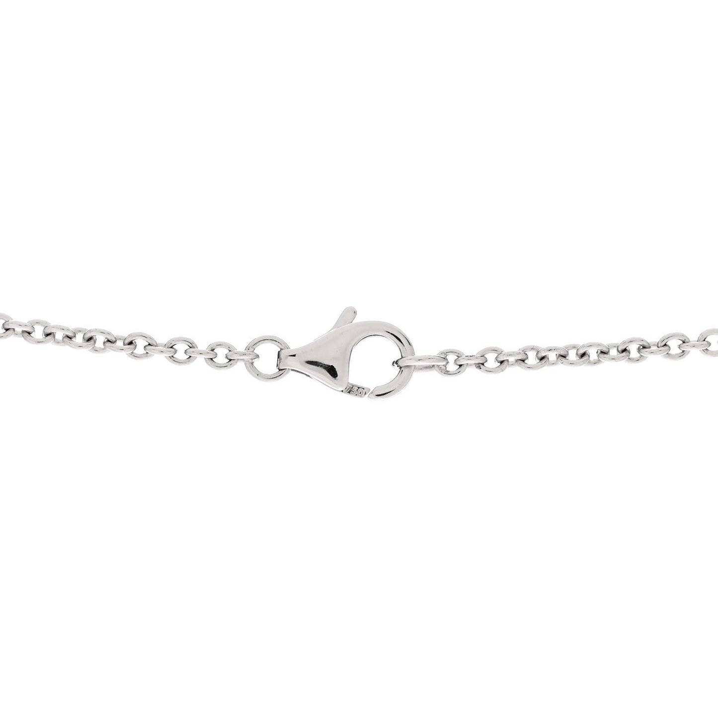 18K White Gold Interlocking LOVE Necklace