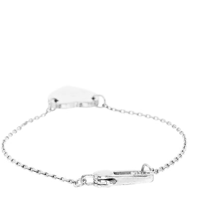 Gucci Sterling Silver Trademark Heart Bracelet 3 of 6