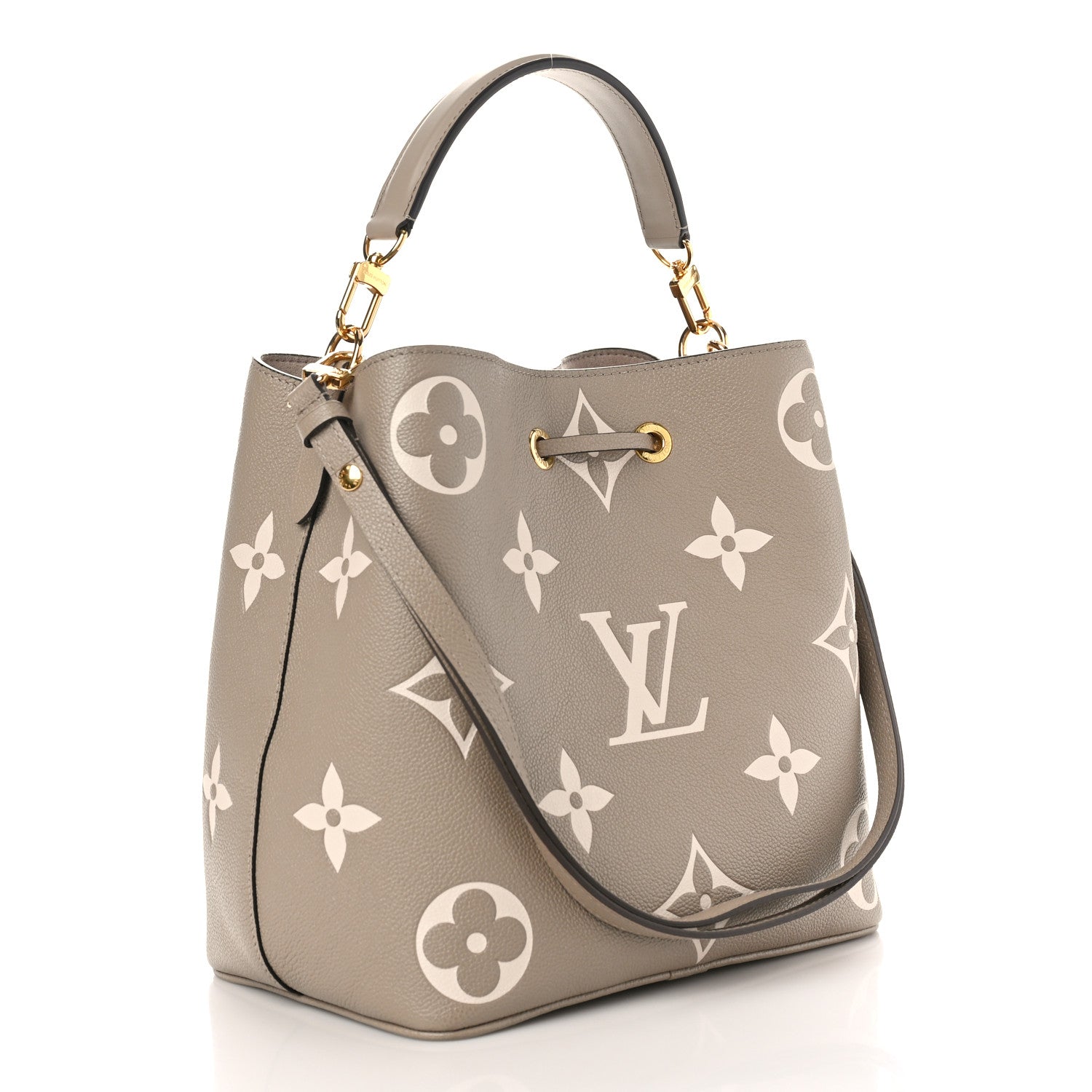 Louis Vuitton Empreinte Monogram Giant Neonoe MM Tourterelle Creme 4 of 8