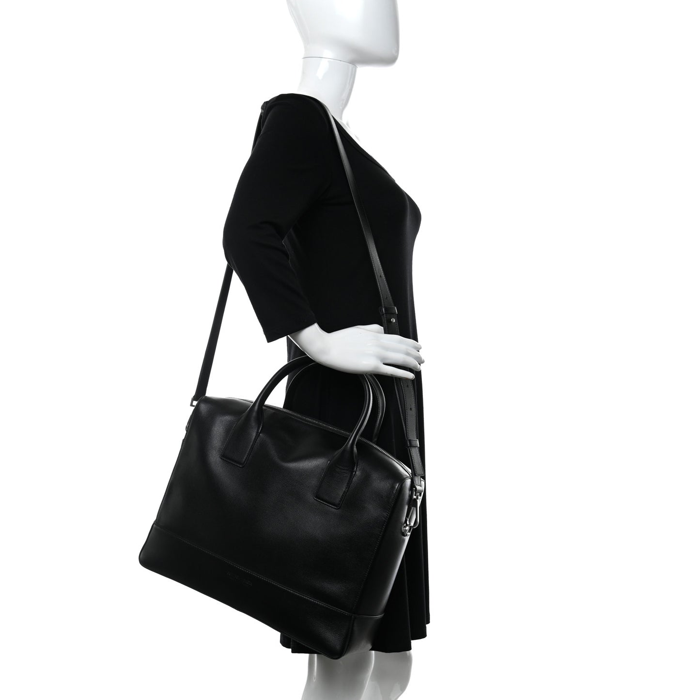 Calfskin Briefcase Black