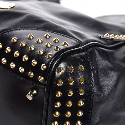 Burberry Lambskin Bridle Studs Small Canterbury Tote Black 11 of 14
