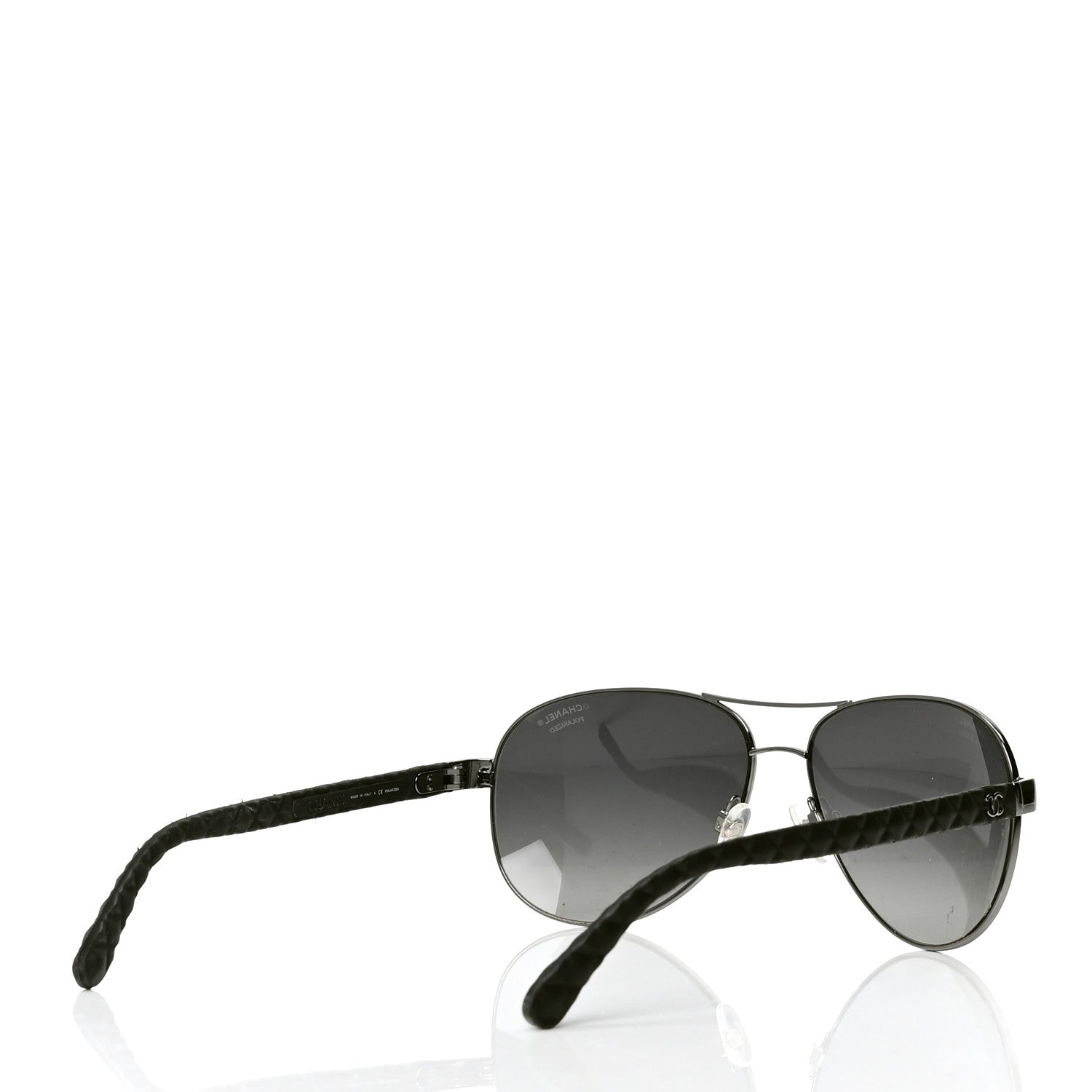 Chanel Aviator Polarized Sunglasses 4204-Q Black 4 of 4