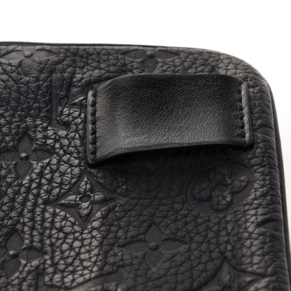 Louis Vuitton Taurillon Monogram Uniformes Solar Ray Soft Pochette Volga Belt Bag Black 11 of 14