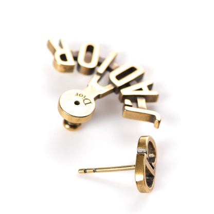 Christian Dior Metal J'Adior Earrings Aged Gold 3 of 6