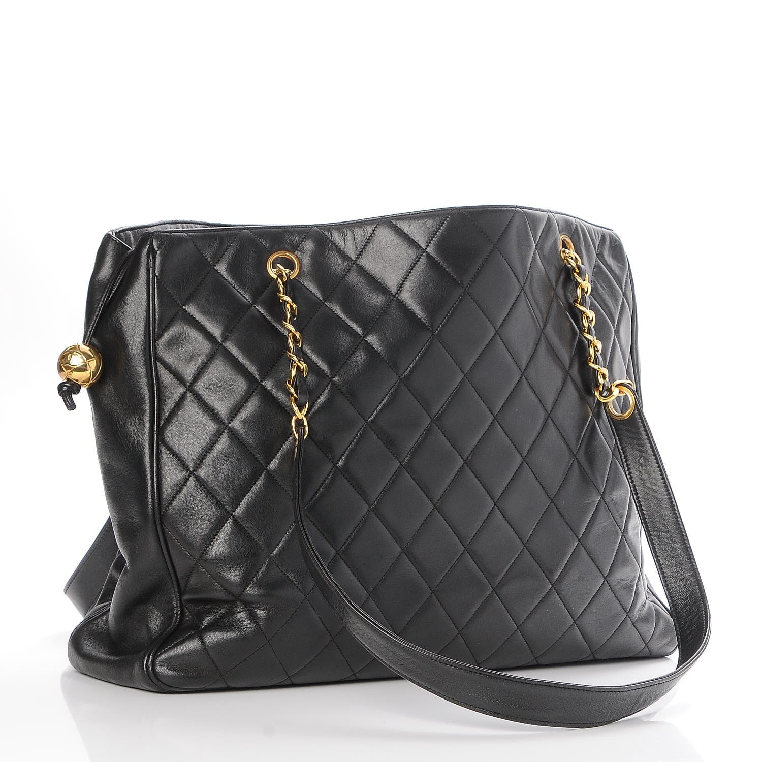 Chanel Lambskin Quilted Shoulder Bag Black 3 of 12