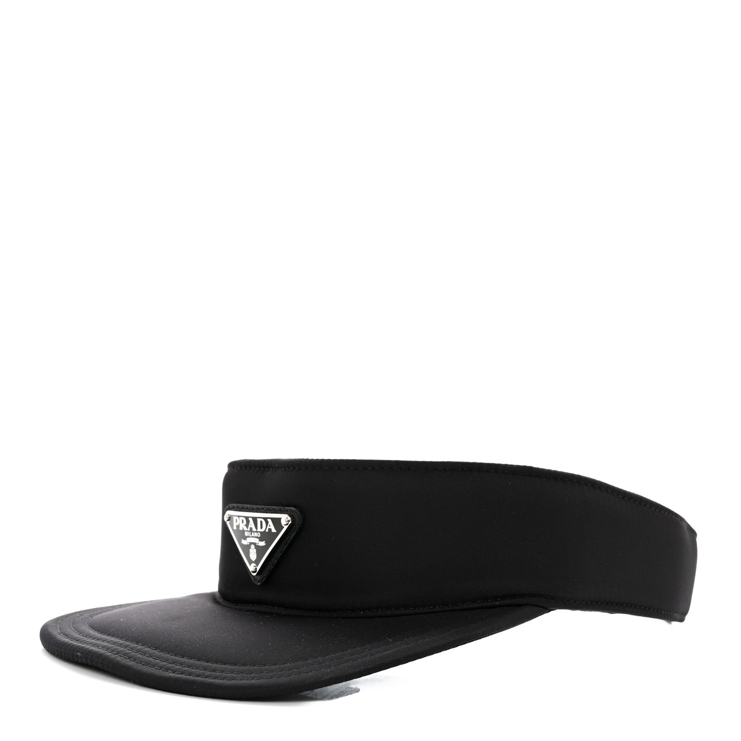 Nylon Triango Metal Triangle Logo Womens Visor M Black