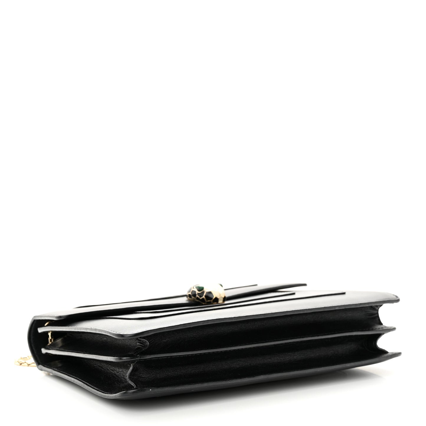Calfskin Serpenti Forever Crossbody Bag Black