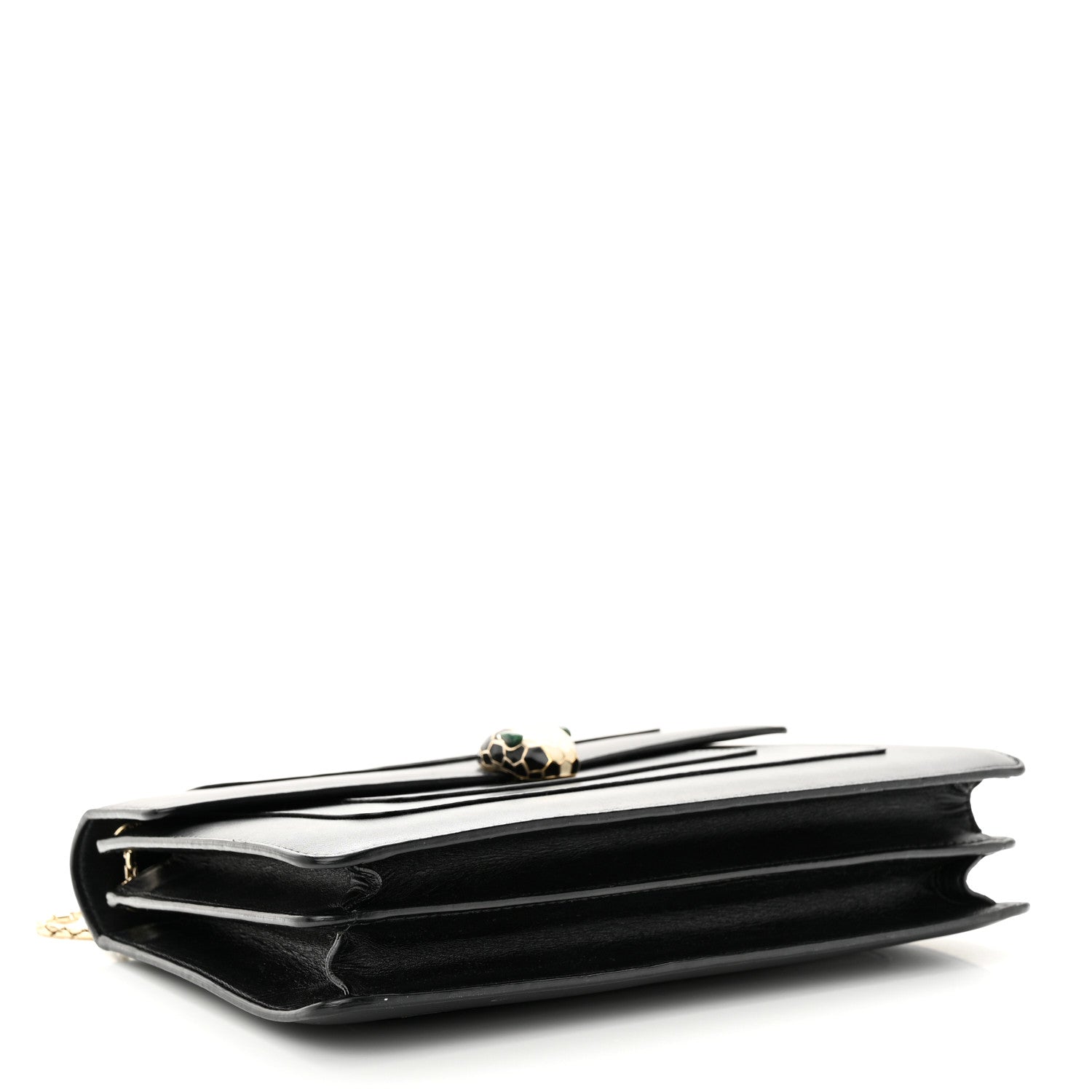 Bulgari Calfskin Serpenti Forever Crossbody Bag Black 4 of 16