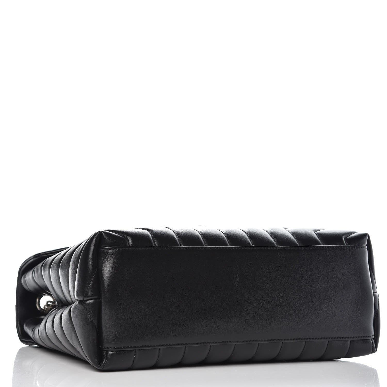 Saint Laurent Calfskin Y Quilted Monogram Medium Loulou Chain Satchel Black 4 of 7