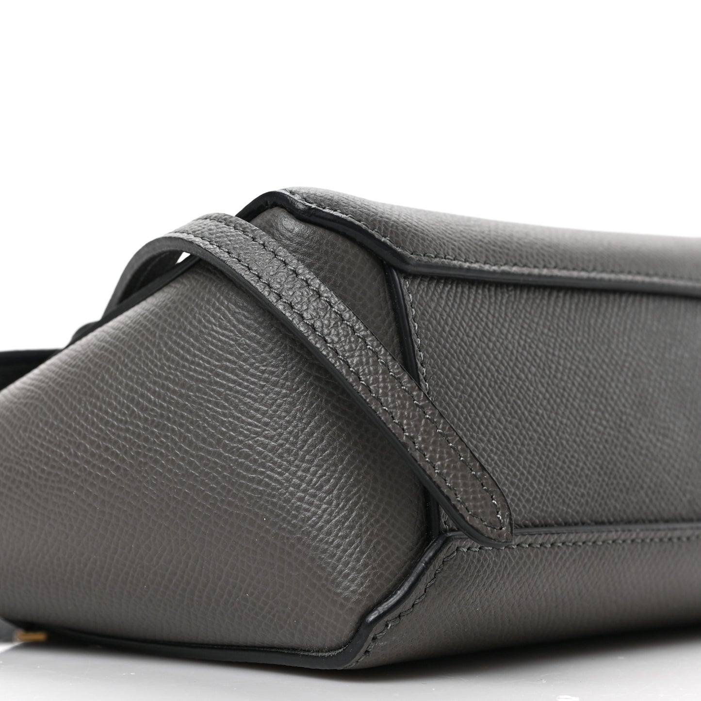 Grained Calfskin Pico Belt Bag Grey