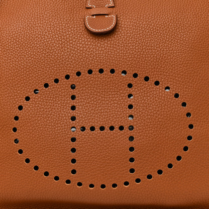 Hermes Taurillon Clemence Evelyne III GM Gold 8 of 10