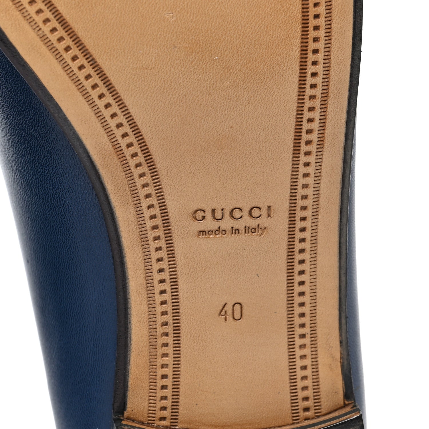 Gucci Malaga Kid Womens Jordaan Loafers 40 Blue Agata 6 of 9