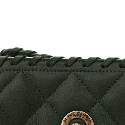 Chanel Calfskin Quilted Whipstich Shopping Tote Green 12 of 12