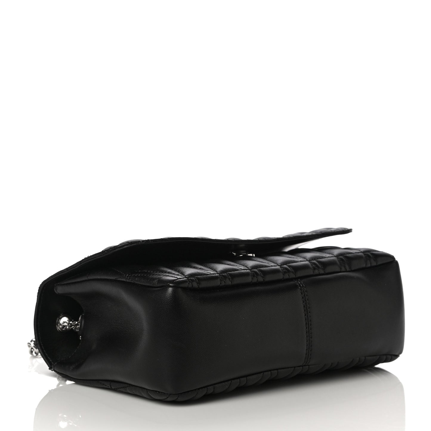 Nappa Quilted Virtus Evening Bag Black