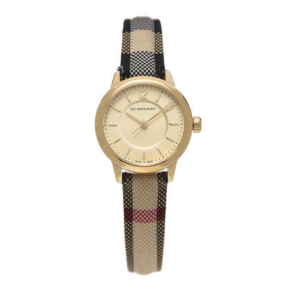 Burberry Stainless Steel Calfskin 26mm Classic Quartz Watch Champagne BU10201 1 of 4