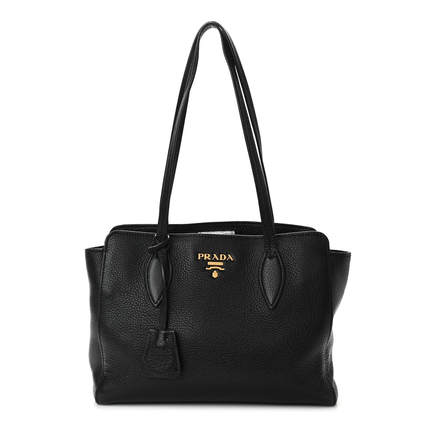 Prada Vitello Phenix Tote Black 1 of 12
