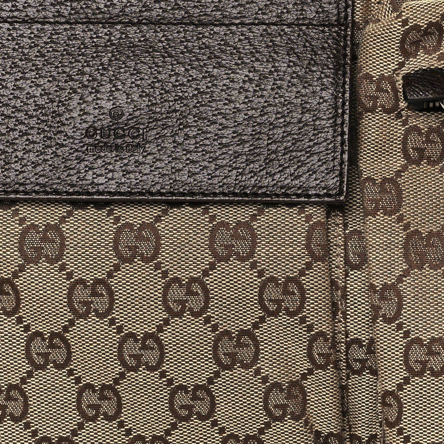 Monogram Web Belt Bag Dark Brown