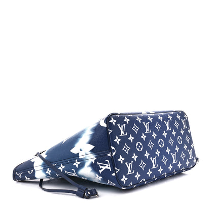 Louis Vuitton Monogram Escale Neverfull MM Blue 3 of 14