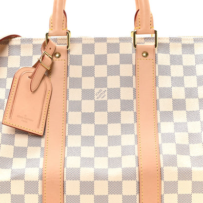 Louis Vuitton Damier Azur Keepall Bandouliere 45 7 of 9