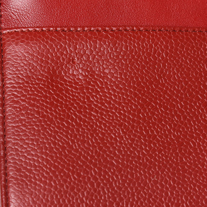 Chanel Caviar Timeless CC Wallet On Chain WOC Red 12 of 14