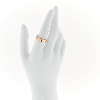 Cartier 18K Pink Gold 5.5mm LOVE Ring 56 7.75 2 of 4