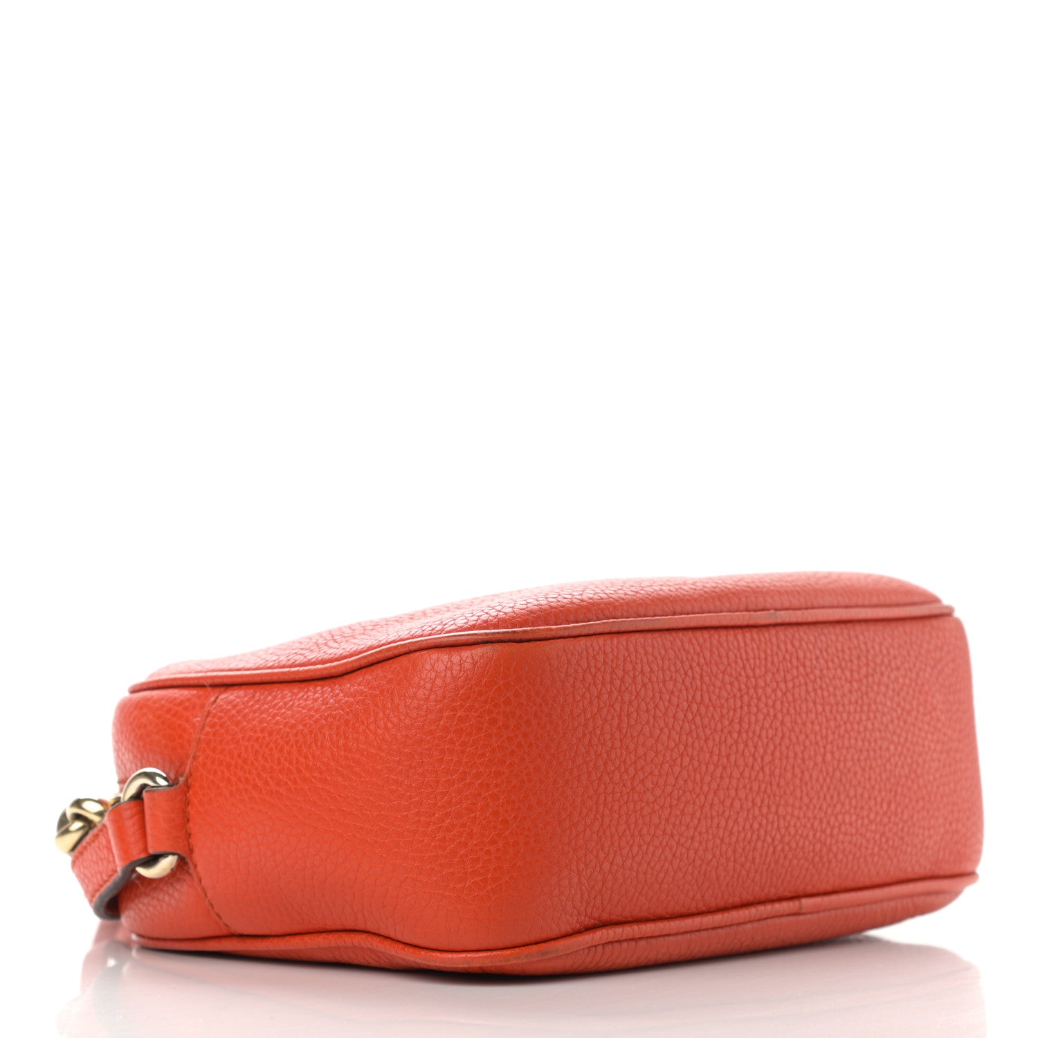 Gucci Pebbled Calfskin Small Soho Disco Bag Sun Orange 3 of 13