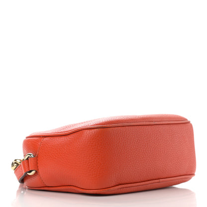 Gucci Pebbled Calfskin Small Soho Disco Bag Sun Orange 3 of 13