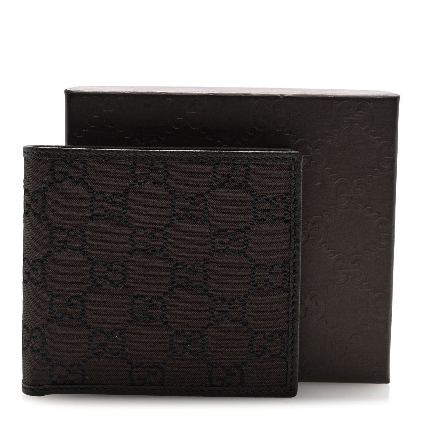 Monogram Bi-Fold Wallet Brown