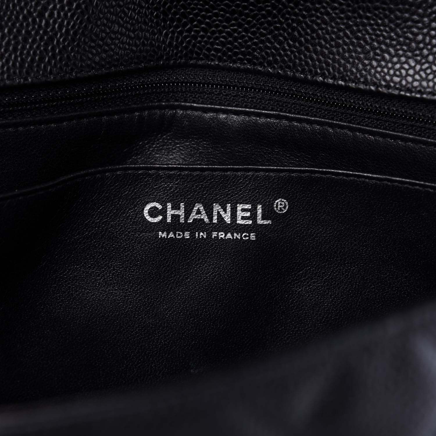 Chanel Caviar Quilted Jumbo Single Flap Black 8 of 11