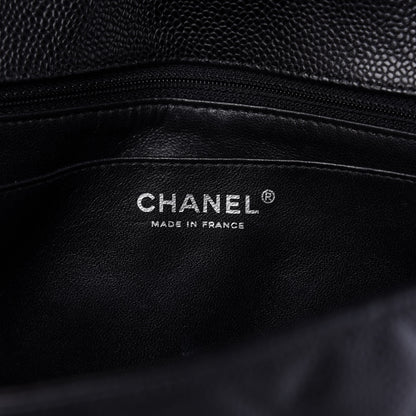 Chanel Caviar Quilted Jumbo Single Flap Black 8 of 11