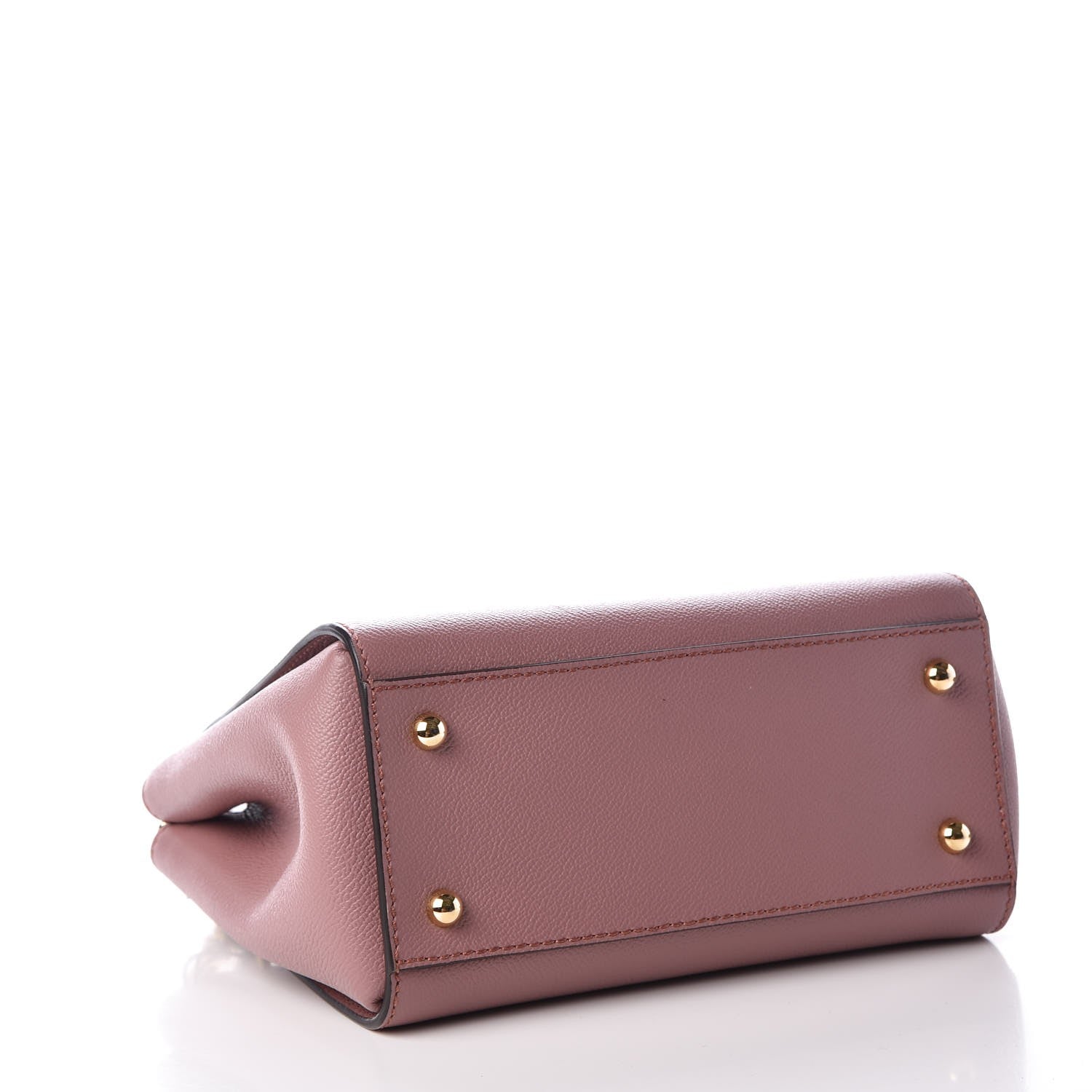Burberry Soft Grain Calfskin Small Buckle Tote Dusty Pink 6 of 10