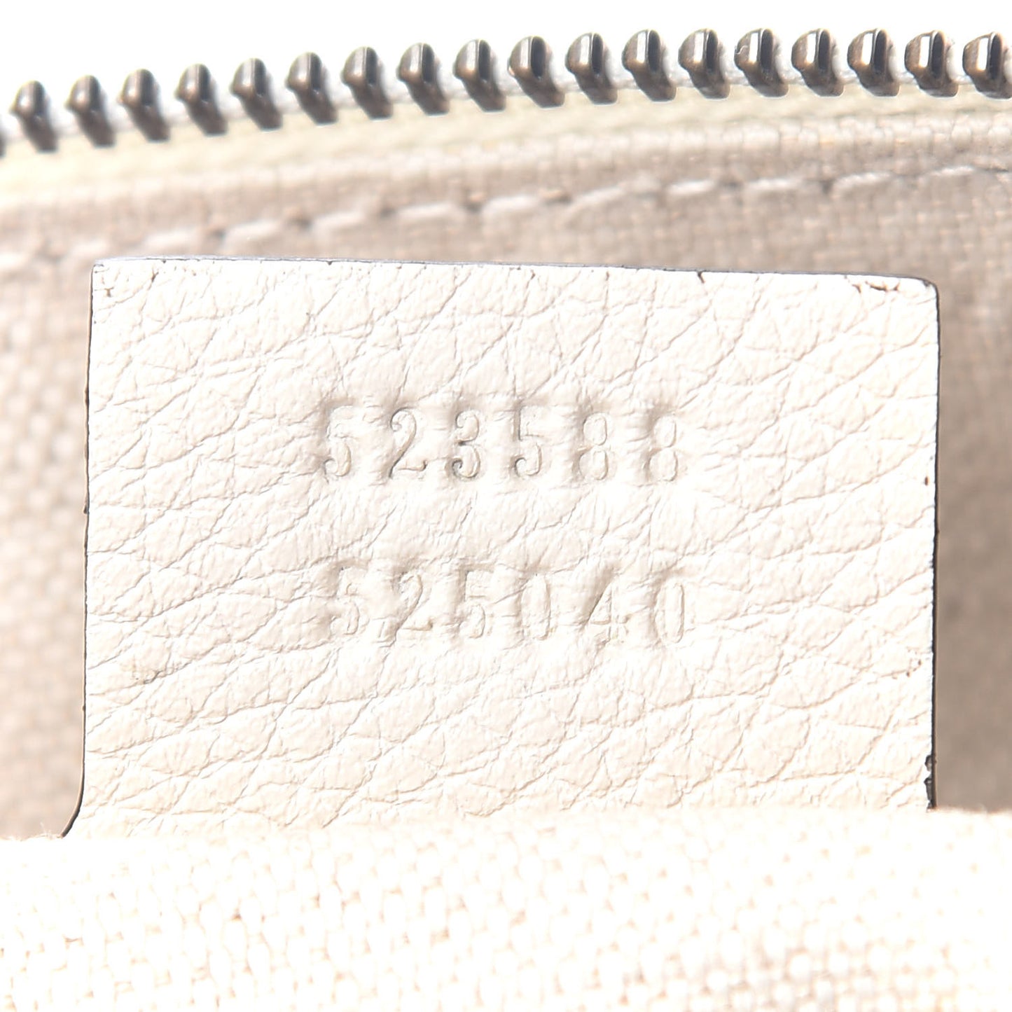 Grained Calfskin Logo Half Moon Hobo White