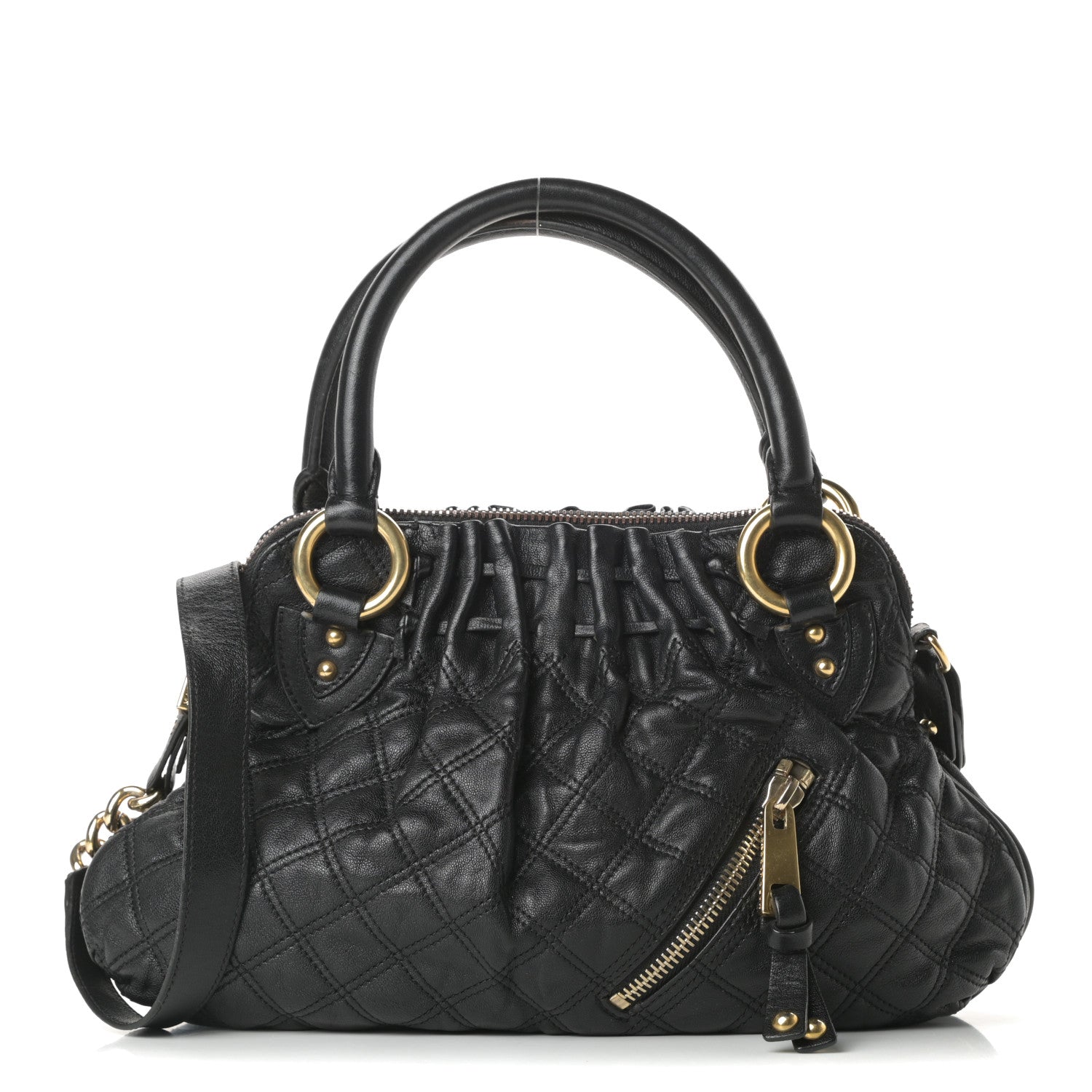 Marc Jacobs Lambskin Quilted Small Cecilia Black 1 of 13