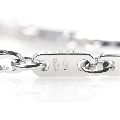Cartier 18K White Gold 3.5mm Fidelity Link Bracelet 5 of 6