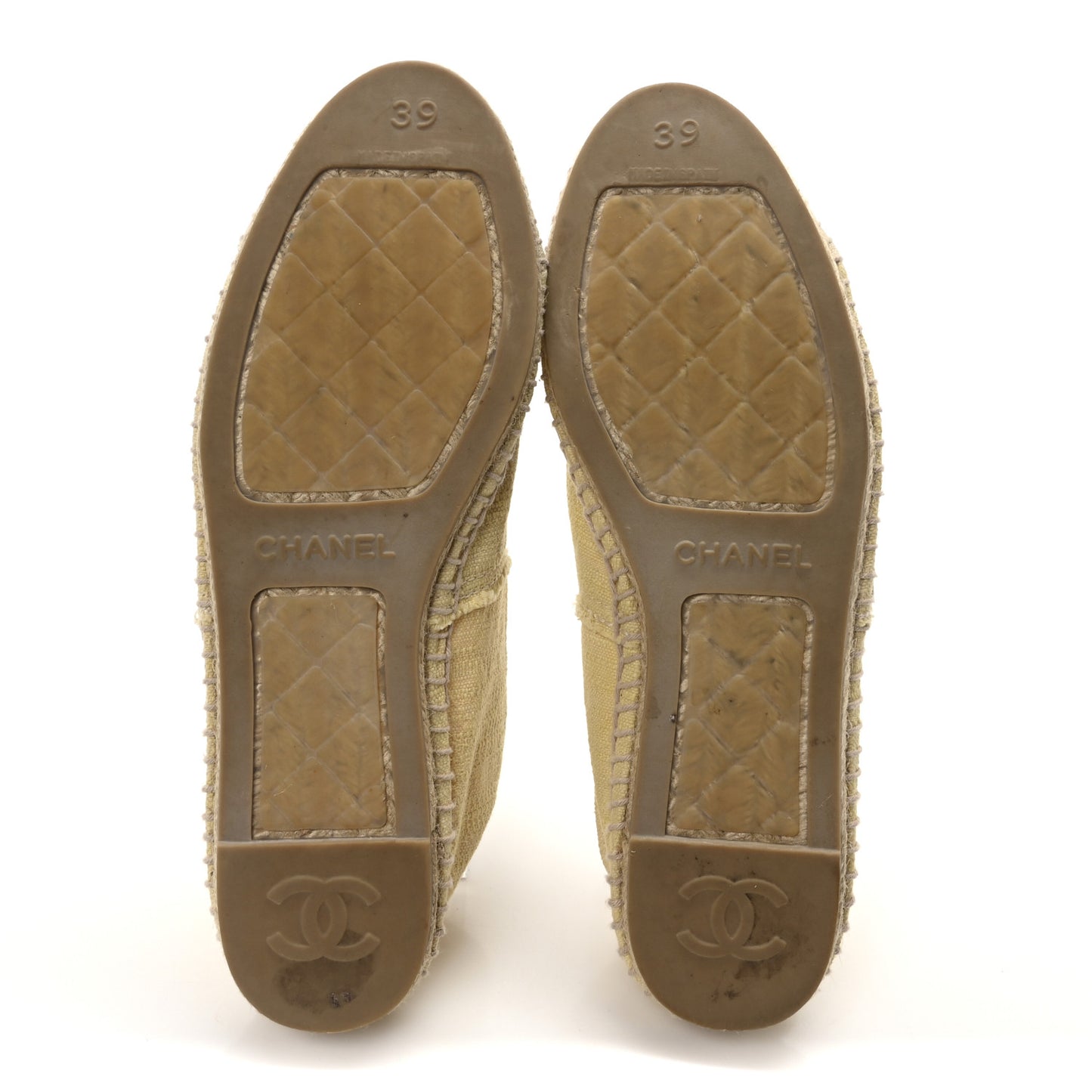 Tweed CC Espadrilles 39 Yellow
