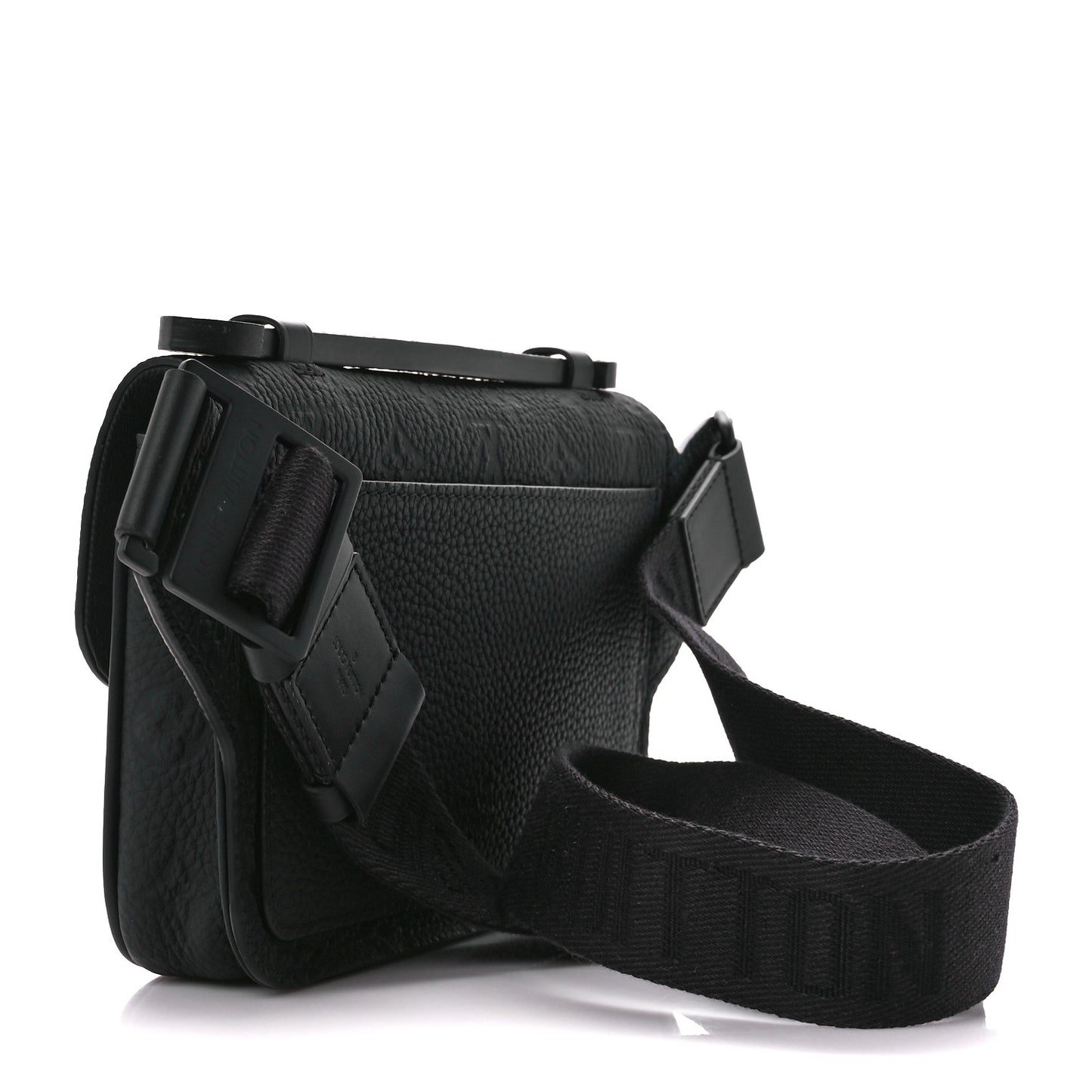 Taurillon Monogram S Lock Sling Bag Black