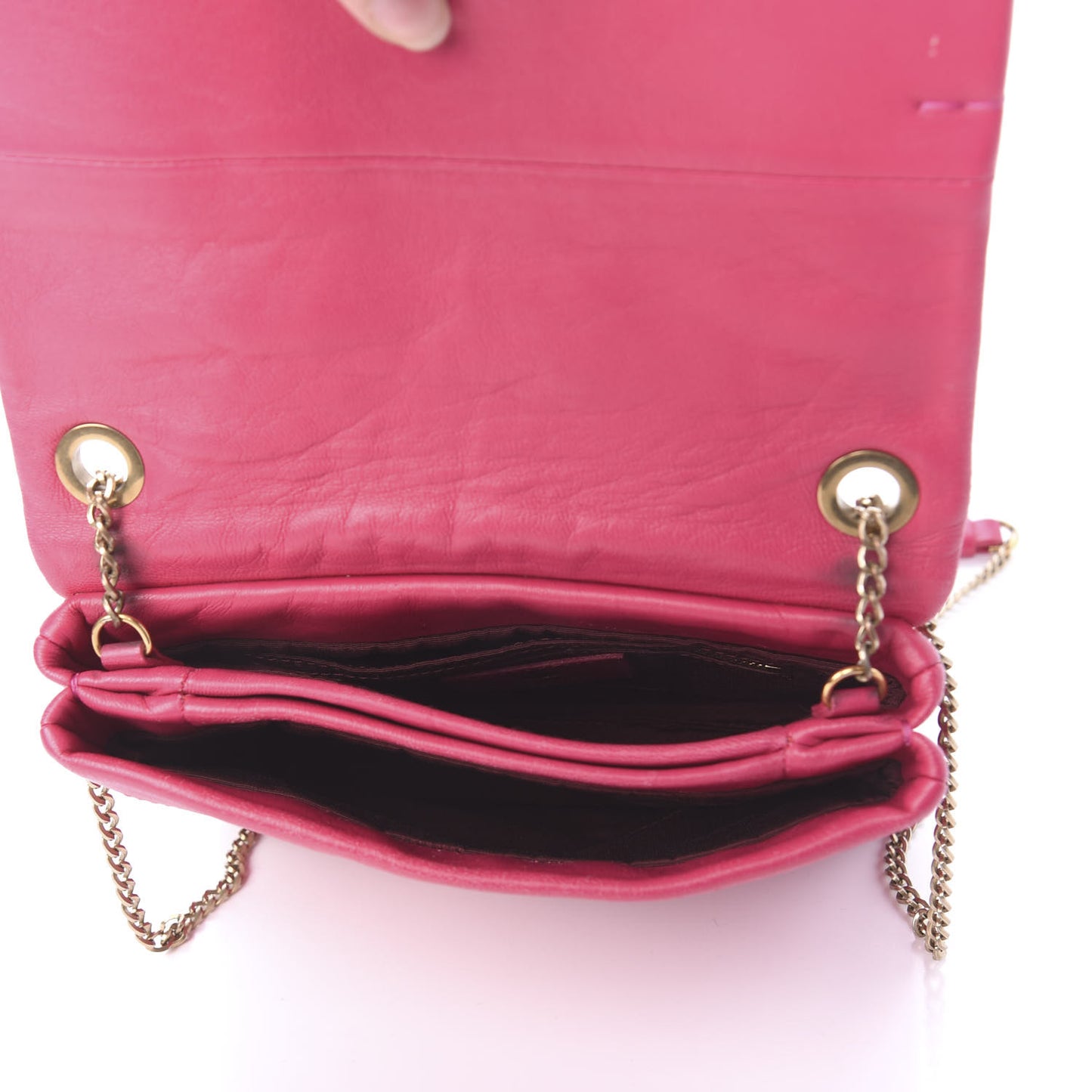 Lambskin Mini Sugar Flap Shoulder Bag Pink