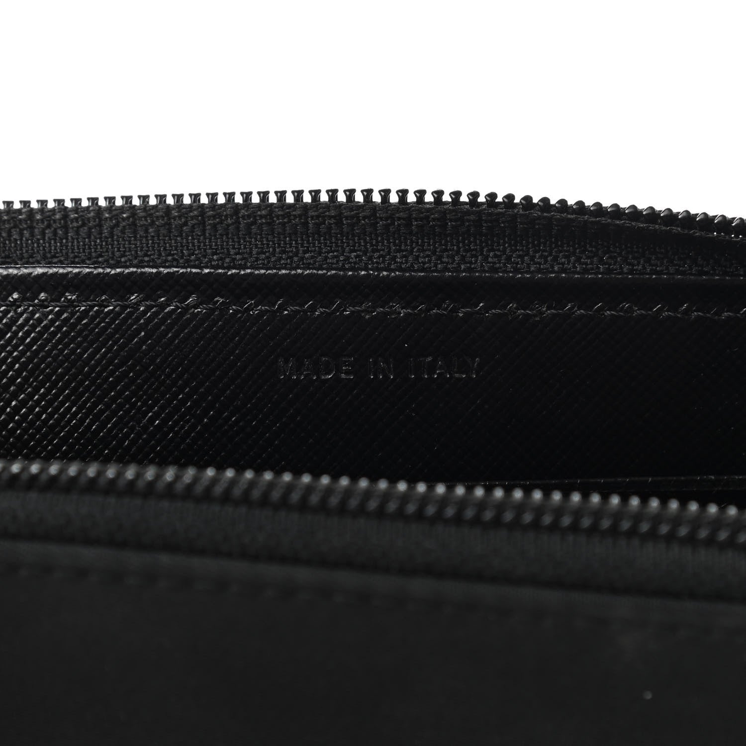 Prada Tessuto Nylon Zip Around Wallet Black 7 of 7