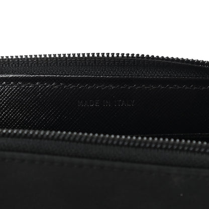 Prada Tessuto Nylon Zip Around Wallet Black 7 of 7